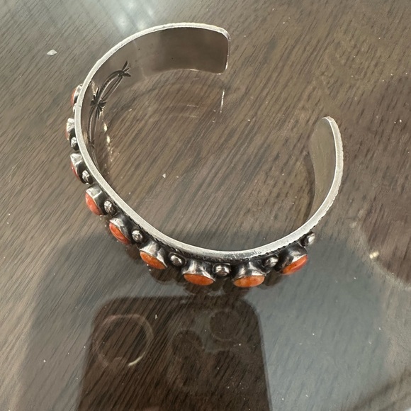 This is a piece of Native American Navajo sterling silver